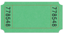 Roll Tickets: Single Roll, Green, 2,000 Individually Numbered Tickets main image